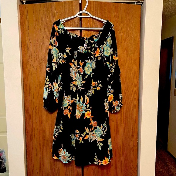 SALE: Xhilaration Off-Shoulder Floral Dress - Picture 1 of 4